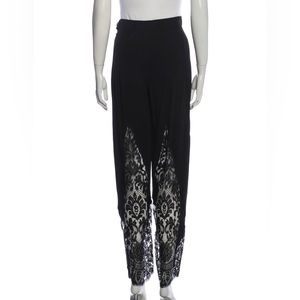 Vintage Christian Lacroix Black Pant with Back lace detail